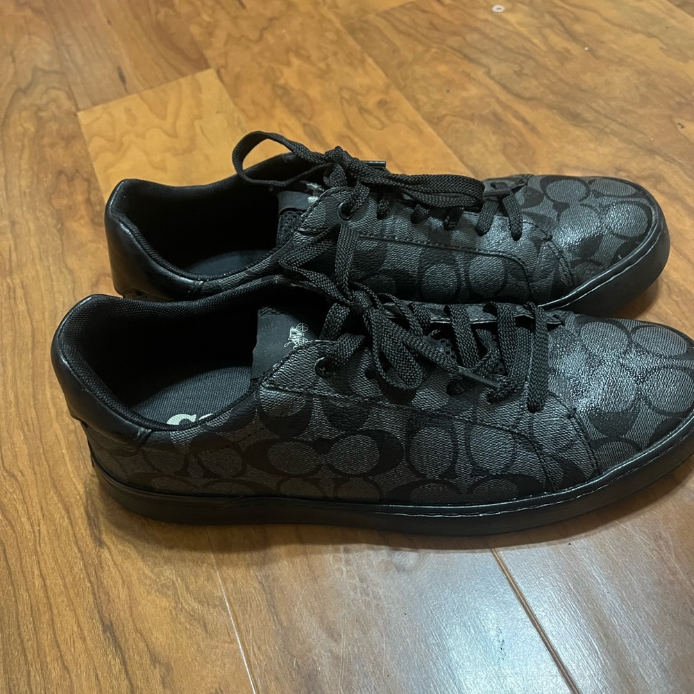 Coach Men's Black Patterned Sneakers